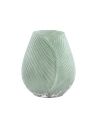 WEICHMINZ GLAS-VASE RELIEFFOLIE 14.5CM X 8CM X 18CM