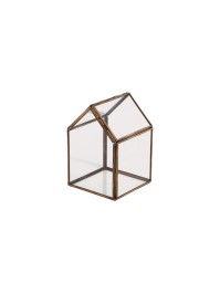 SERRE VERRE ET METAL GARDEN 9CM X 9CM X 13CM