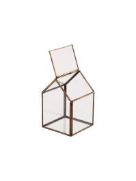 GARDEN METAL AND GLASS TERRARIUM 9CM X 9CM X 13CM