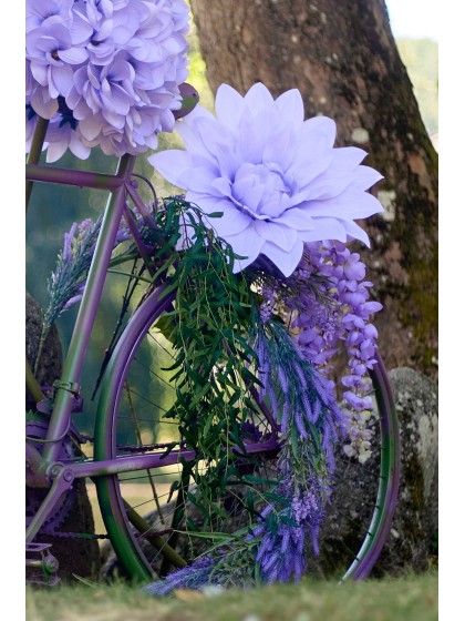 DAHLIE RIESEN WEISS AUF STIEL DIA 40CM X 110CM