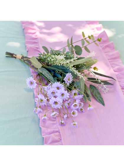 TIGE 3 BRANCHES SCABIEUSE LILAS 16CM X 6CM X 61CM