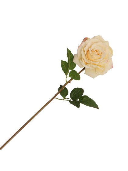 REAL TOUCH IVORY ROSE STEM DIA 14CM X 70CM