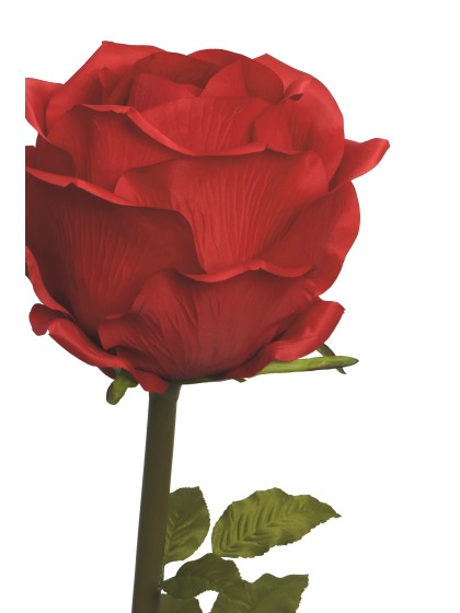 GIANT RED ROSE ON STEM DIA 40CM X 130CM
