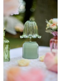 LAMPE DE TABLE LED OPALINE THE VERT DIA 10.5CM X 20.5CM
