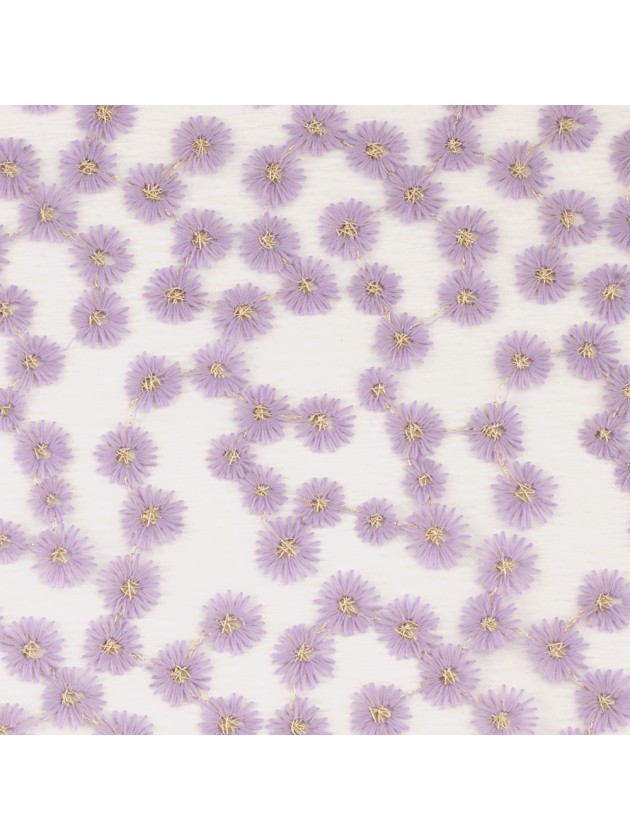 CHEMIN DE TABLE FLEURETTES LILAS 30CM X 3M