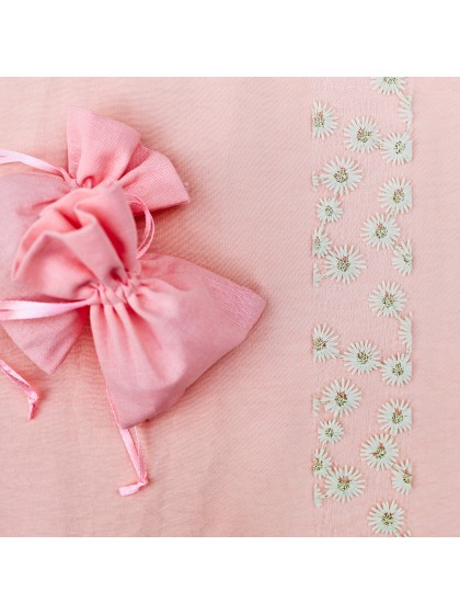 RUBAN FLEURETTES IVOIRE 4CM X 5M