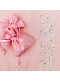 RUBAN FLEURETTES IVOIRE 4CM X 5M