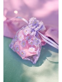 4 LILAS FLEURETTES BEUTEL 8CM X 10CM