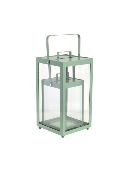 SET 2 LANTERNES LUCERNE EUCALYPTUS 17CM X 16CM X 32.5CM/13CM X 12CM X 22.5CM