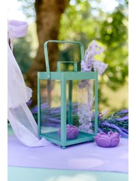 SET 2 LANTERNES LUCERNE EUCALYPTUS 17CM X 16CM X 32.5CM/13CM X 12CM X 22.5CM