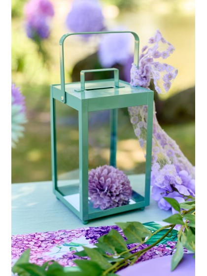 SET 2 LATERNEN LUCERNE EUKALYPTUS 17CM X 16CM X 32.5CM/13CM X 12CM X 22.5CM