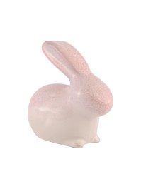 CERAMIC RABBIT TULIP PINK 15CM X 8CM X 13CM