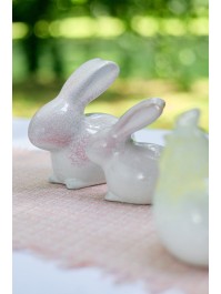 KERAMIK HASE ROSA 15CM X 8CM X 13CM
