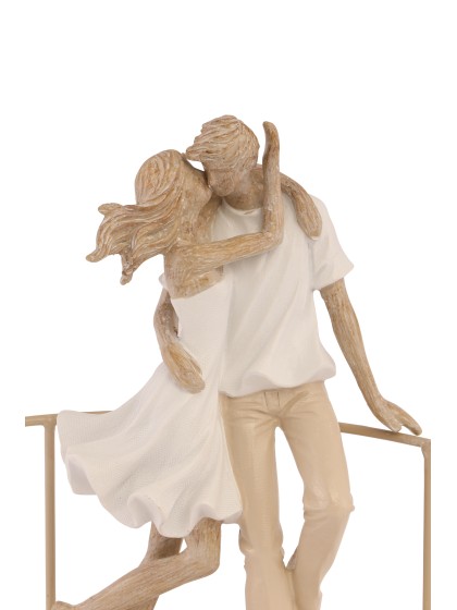 COUPLE BAISER LOVE MOMENT 17CM X 8CM X 25CM