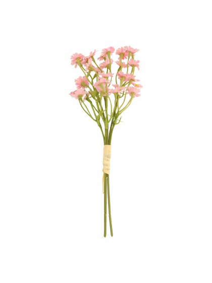 BOUQUET 3 TIGES MARGUERITES ROSES 8CM X 8CM X 27CM