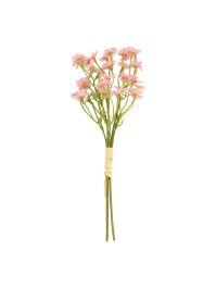 BOUQUET 3 TIGES MARGUERITES ROSES 8CM X 8CM X 27CM