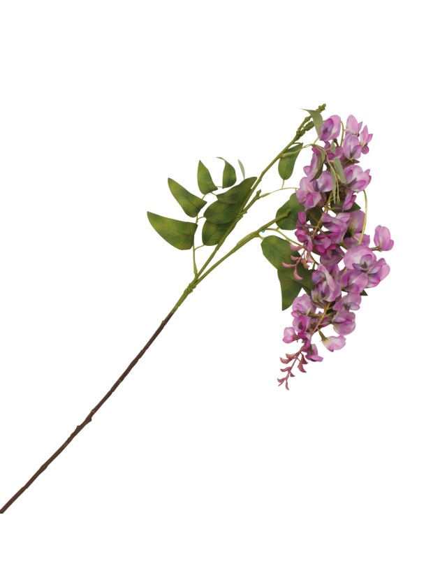 BRANCHE 2 TIGES GLYCINE LILAS 25CM X 15CM X 96CM