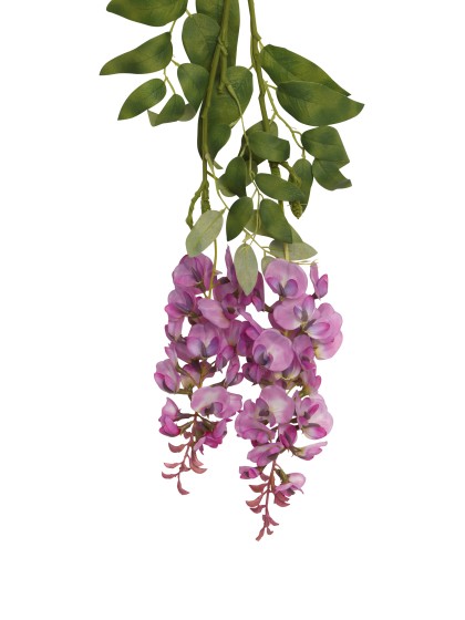 BRANCHE 2 TIGES GLYCINE LILAS 25CM X 15CM X 96CM