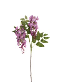 BRANCHE 2 TIGES GLYCINE LILAS 25CM X 15CM X 96CM