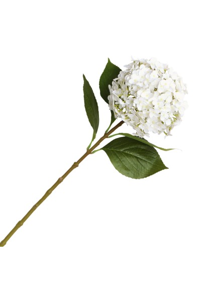 TIGE HORTENSIA BLANCHE REAL TOUCH 30CM X 20CM X 81CM