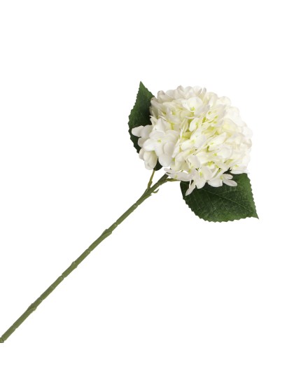 TIGE HORTENSIA BLANCHE REAL TOUCH DIA 16CM X 44CM