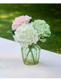 TIGE HORTENSIA BLANCHE REAL TOUCH DIA 16CM X 44CM