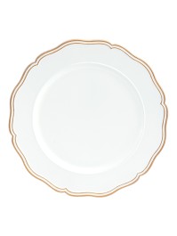 SOUS-ASSIETTE PP VICTORIA BLANC LISERET OR DIA 33CM X 1.5CM