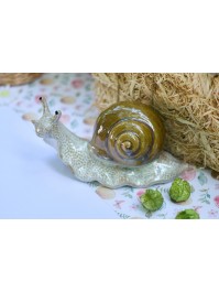 CERAMIC LOLO SNAIL 25.7CM X 11.5CM X 12.7CM