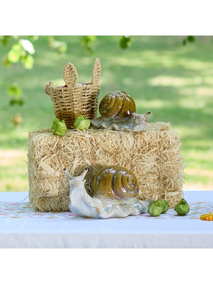 CERAMIC LOLO SNAIL 17.3CM X 8CM X 9.3CM