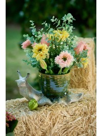 CERAMIC LOLO SNAIL POT 25.7CM X 12.7CM X 12.4CM