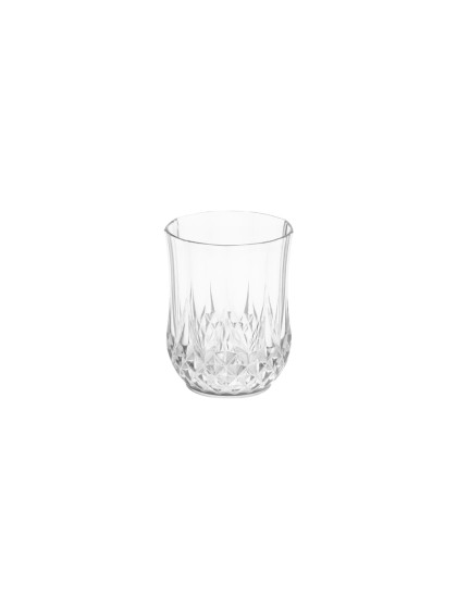 VERRE A EAU REUTILISABLE DIAMANT TRANSPARENT 220ML DIA 6.8CM X 9CM