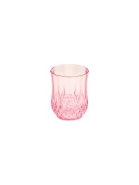 WIEDERVERWENDBARES WASSERGLAS ROSA DIAMANT 220ML DIA 6.8CM X 9CM