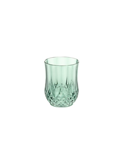 WIEDERVERWENDBARES WASSERGLAS EUKALYPTUS DIAMANT 220ML DIA 6.8CM X 9CM