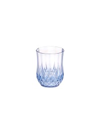 VERRE A EAU REUTILISABLE DIAMANT BLEU 220ML DIA 6.8CM X 9CM