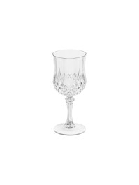 CLEAR DIAMOND REUSABLE PS WINE GLASS 220ML DIA 7CM X 16.5CM
