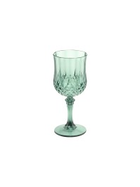 VERRE A PIED REUTILISABLE DIAMANT EUCALYPTUS 220ML DIA 7CM X 16.5CM