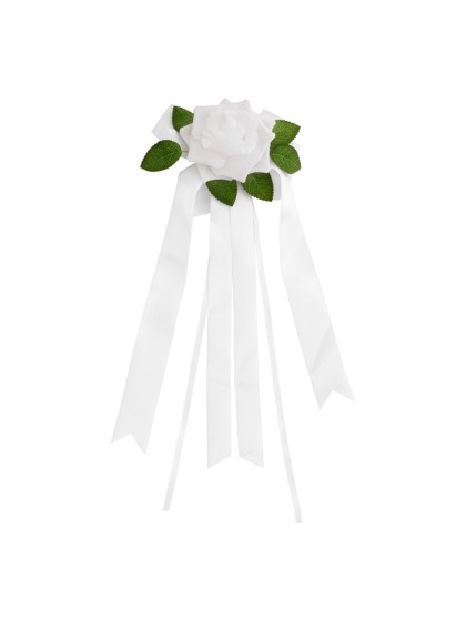 WEISSE ROSE SAUGNAPF MIT BAND 16CM X 7CM X 42CM