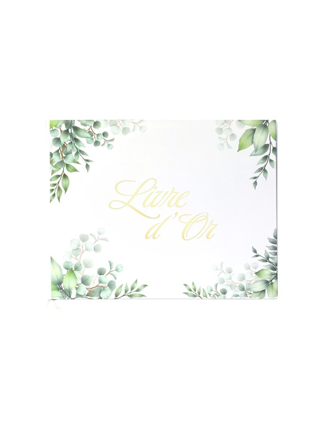 LIVRE D’OR EUCALYPTUS 96 PAGES 19.5CM X 24.5CM X 1CM