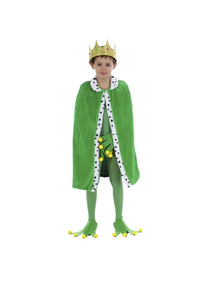 KÖNIG FROSCH KIND 3 TEILE Einheitsgröße - 80CM