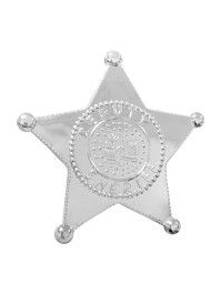 SHERIFFS STAR PLASTIC DIA 11CM