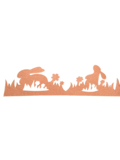 BANDE FEUTRE LAPIN BRUN 200CM X 7CM