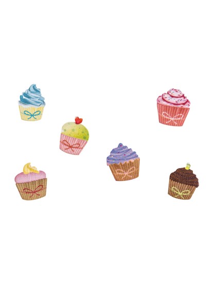 SACHET 24 CONFETTI DE TABLE CUPCAKE 