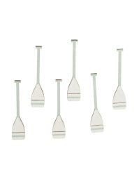 BEUTEL 6 MINI RAMES WEISS BLAU CIEL TAUPE 7CM