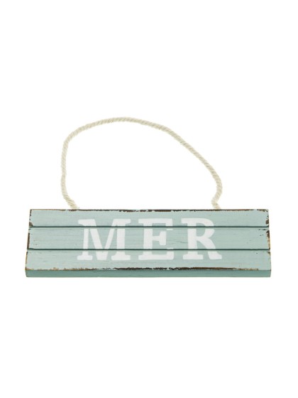 SCHILD HOLZ MER SUSP BLAU WEISS 15CM X 4.5CM