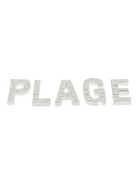 SET 5 LETTRES PLAGE BOIS BLANC 8CM