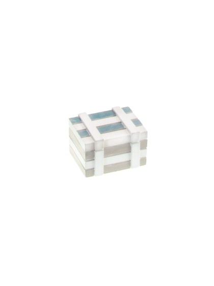 COFFRE MARIN BOIS BLANCHI BLEU CIEL 7CM X 5CM X 4CM