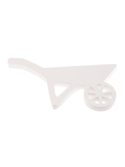 BROUETTE BOIS BLANC 31CM X 16CM X 2CM
