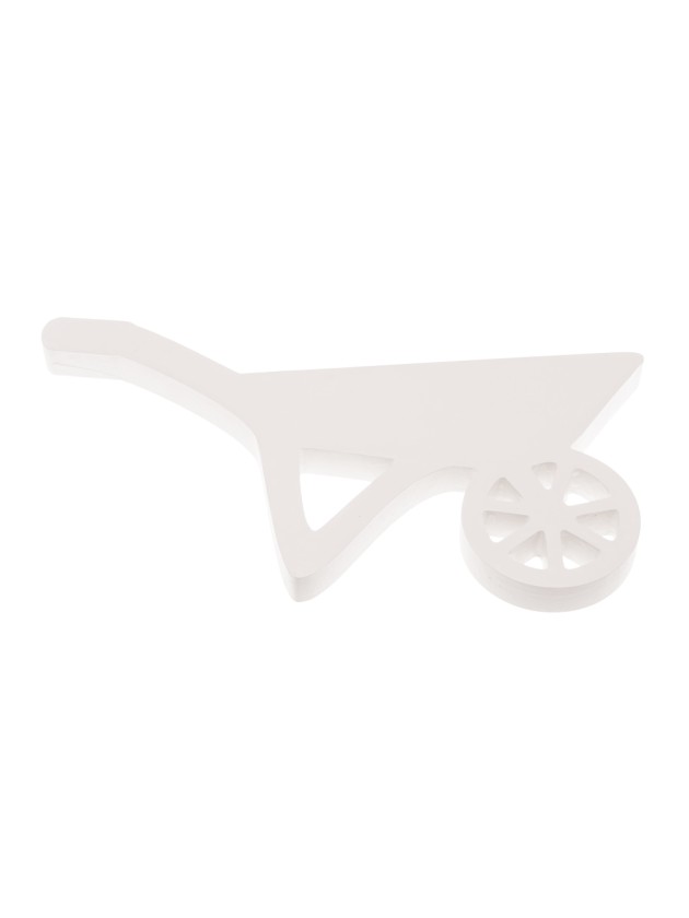 BROUETTE BOIS BLANC 31CM X 16CM X 2CM