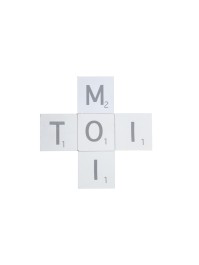 SET 5 BUCHSTABEN HOLZ TOI MOI 5.5CM