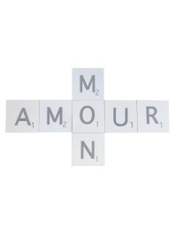 SET 7 LETTRES BOIS MON AMOUR 5.5CM